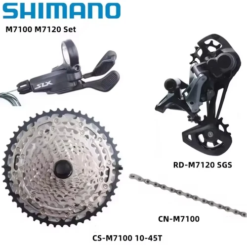 SHIMANO SLX M7100 12 velocidades 10-51T Mini Set SL RD CS CN M7100 palanca de cambios desviador trasero cadena de casete RD M7100 M7120 grupo