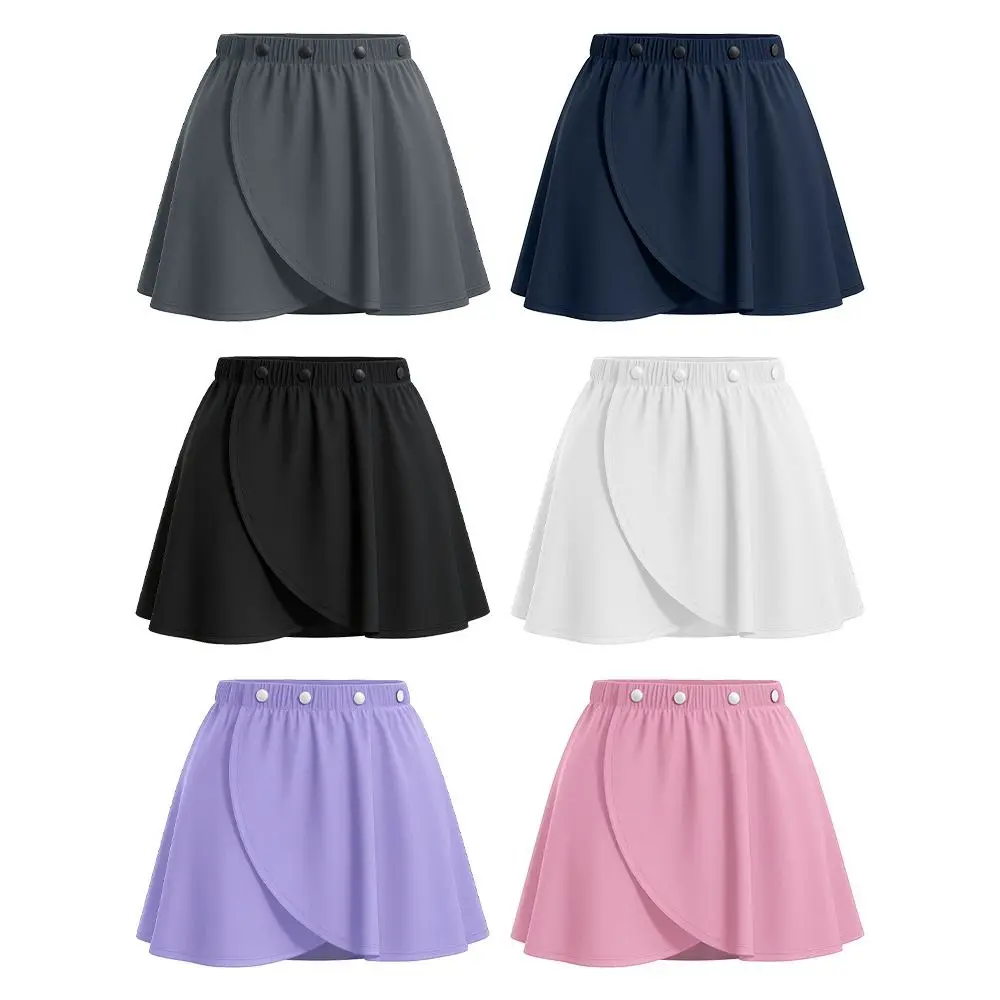 

Прочные балетные юбки с высокой талией, асимметричным подолом, дышащие, для танцев, с боковым разрезом, для йоги и бега