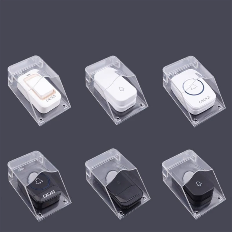 Waterproof Cover for Wireless Doorbell for Smart Door Button Transmitter Launchers Transparent