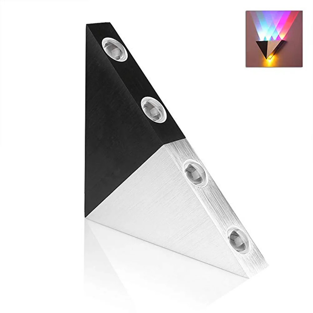 

-265V 5W Stainless Steel Triangle LED Wall Light Lamp (Colorful Light) LED wall lamp Stainless steel LED wall light