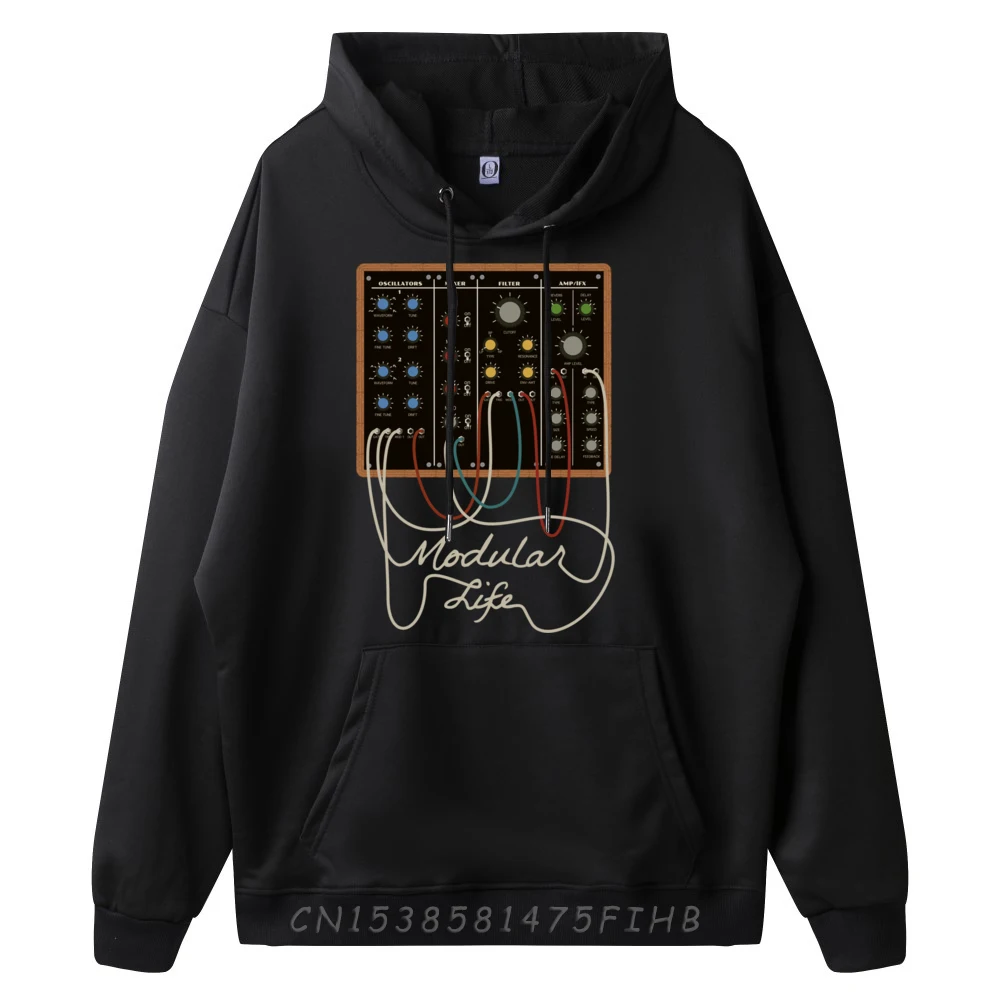 Modular Synthesizer Player And Electronic Musician Graphic Sweatshirts Men New Hoodies Sweatshirts Plus Size Holidays