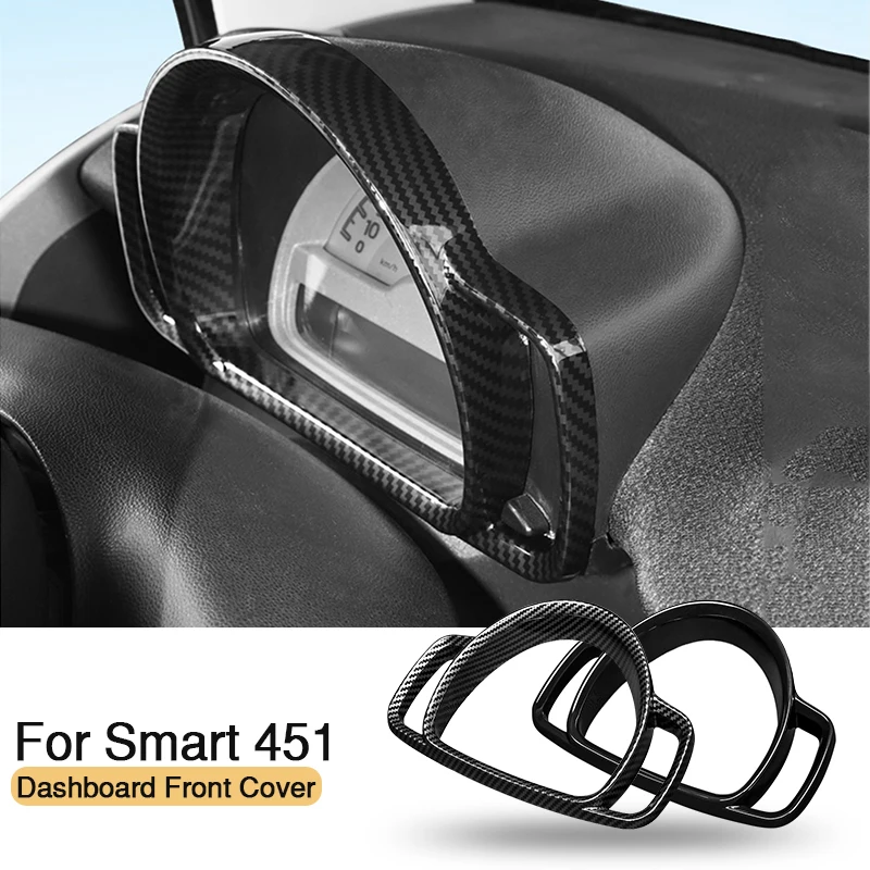 

Car Dashboard Decorative Cover Front Frame Modification Sticker For Mercedes Smart 451 Fortwo Car Interior Styling Accessories