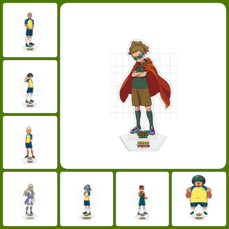 Anime extremadamente caliente INAZUMA ELEVEN 11 Mini figura de pie muñeca Shiro Fubuki Asuto Inamori pequeño soporte acrílico fábrica al por mayor