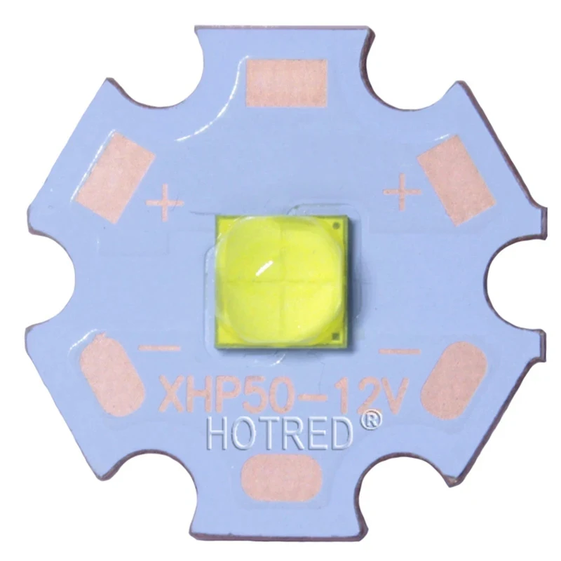Originale XHP50 XHP50.2 XHP70 XHP70.2 2a generazione bianco freddo neutro bianco caldo LED emettitore 6V 12V con PCB in rame da 20mm