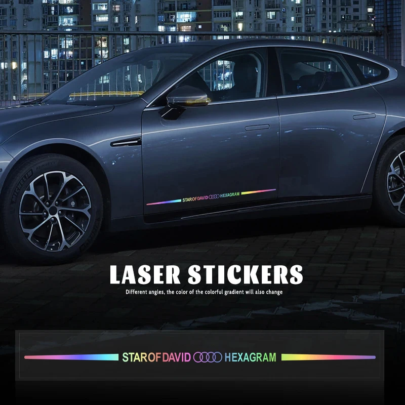 

Цветная лазерная персонализированная наклейка для 3D светоотражающего бокового лобового стекла автомобиля Для Audi TT Q3 Q5 Q7 Q8 B5 B6 B7 B8 B9 Q7 8P 8V