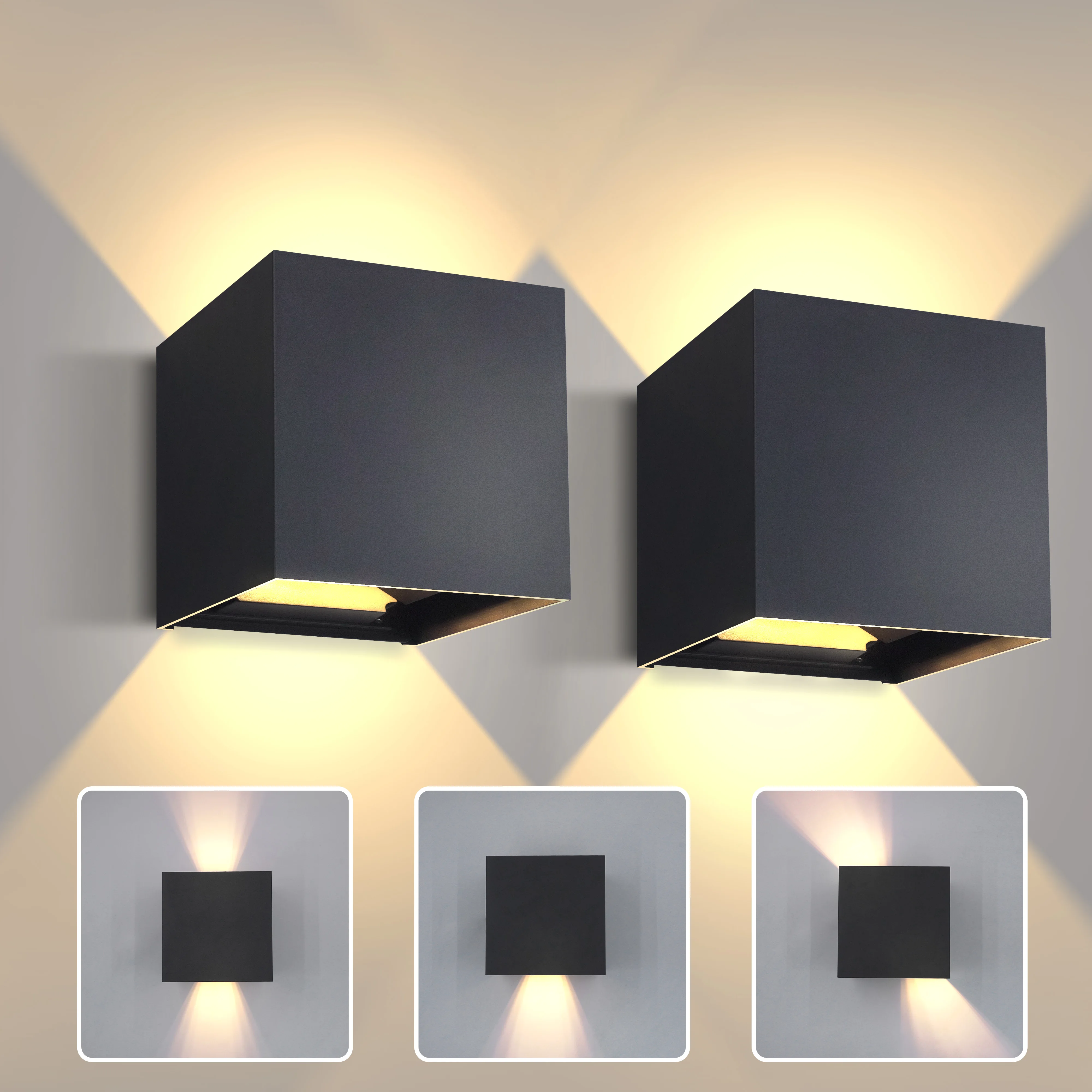 Modern LED Wall Sconces 6W Modern Indoor Wall Lamp Outdoor Up Down Aluminium Wall Light for Living Room Hallway Bedroom Decor