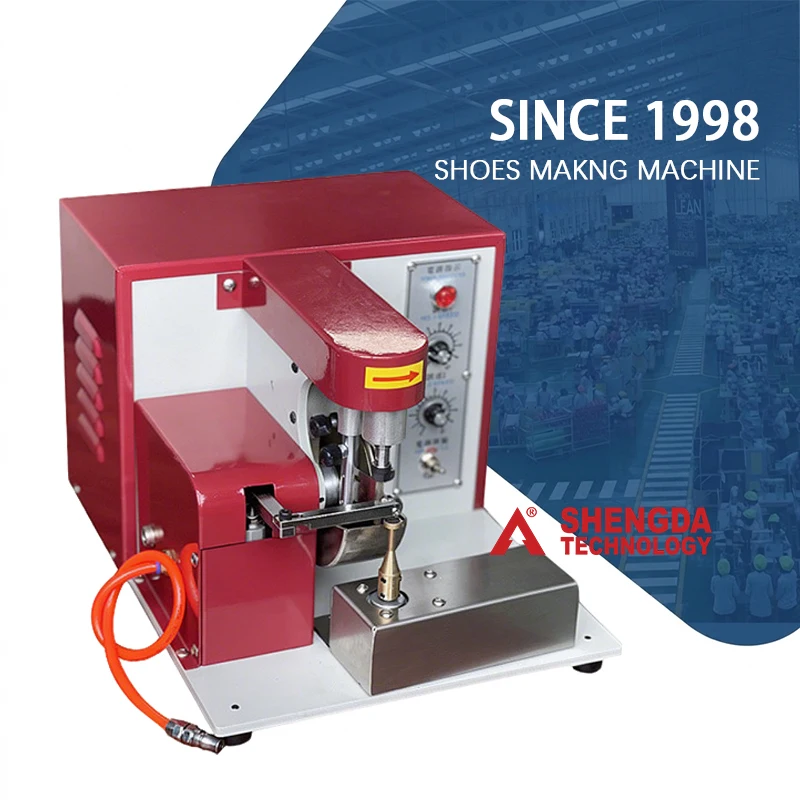 SHENGDA Shoe Leather Bag PU Cover Belt Side Edge Dyeing Coloring Oil Inking Machine Automatic Leather Edge Painting Machine