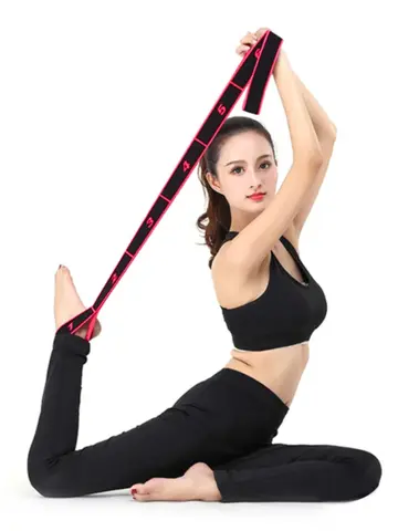 8 Section Style Dance Yoga Stretching Belt Pilates Fitness Tension Digital Elasticity Latin Elastic Stretch Resistance Band