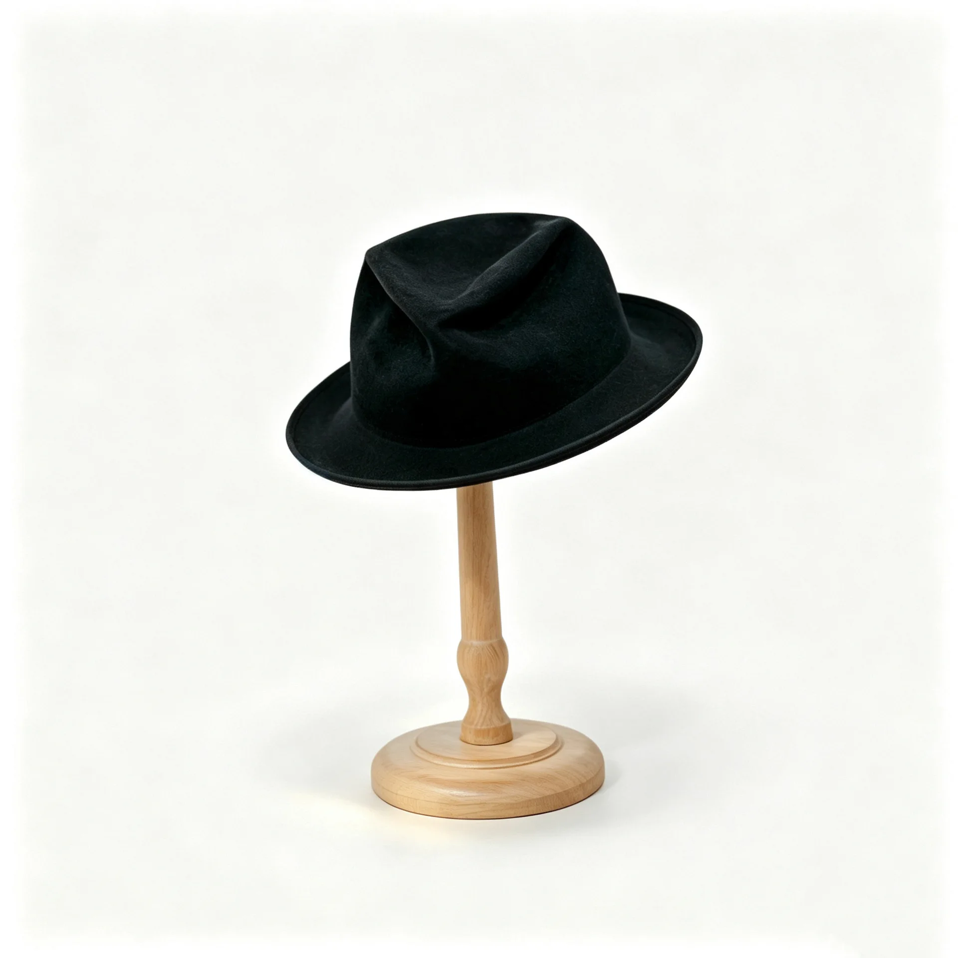 ultra-fine-pure-wool-hat-cuffed-jazz-retro-wool-felt-hat-folded-design-sense-irregular-small-audience-grooming-cap