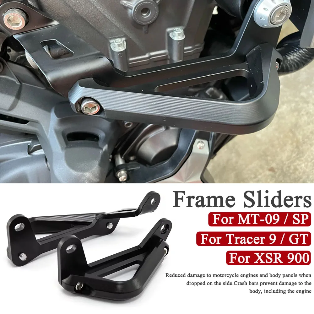 

For YAMAHA Tracer 9 GT XSR 900 MT-09 MT09 SP 2021-2025 Falling Engine Protetive Guard Cover Crash Bar Frame Protector Bumper