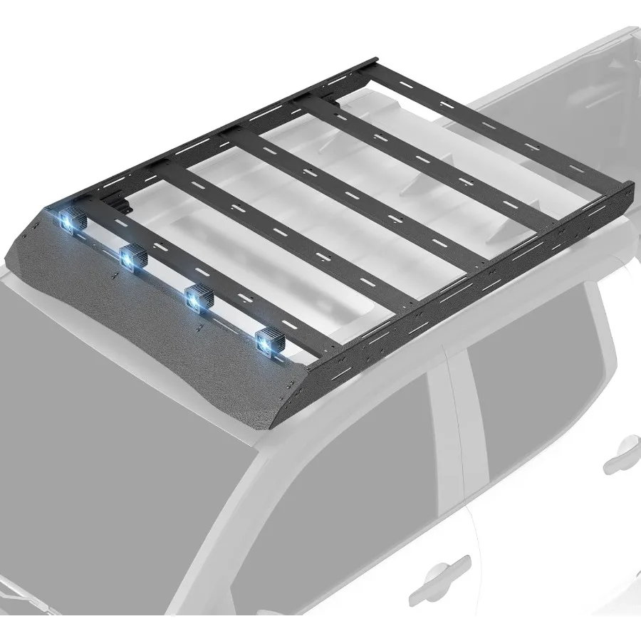

for Tacoma Roof Rack Cargo Basket Compatible with 20242025 Tacoma Crew Cab Double Cab 4th Gen OffRoad Truck Cargo Carrier Rooft