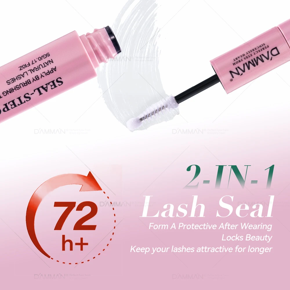 Lash Bond และซีลมาสคาร่ากันน้ําสําหรับขนตา Lasting Lashes เสื้อกันฝนกันน้ําเคลือบเครื่องมือแต่งหน้า