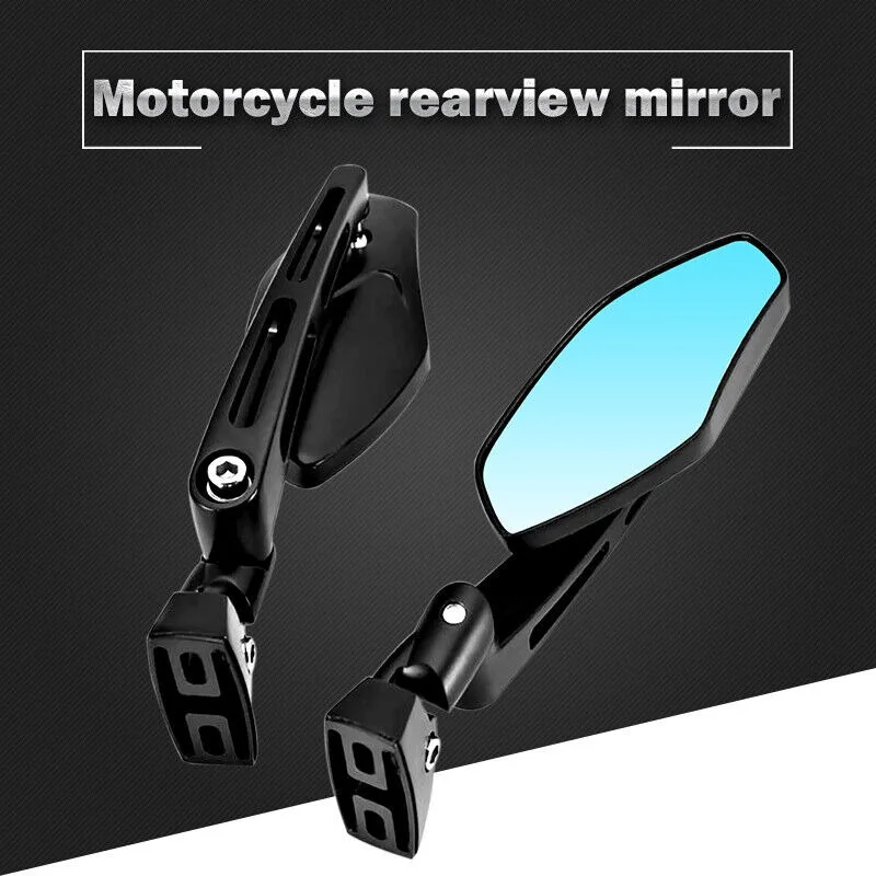 

1pair CNC Motorcycle Accessorie Side Mirror for Honda Kawasaki Suzuki Yamaha Motorbike Modified Part Handle Bar Rearview Mirrors