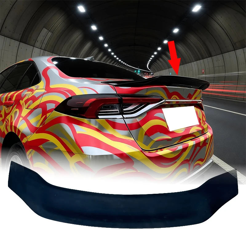 

For 2019-2023 Toyota Corolla Altis Axio E210 12th Gen ABS Spoiler Wings Rear Wing Tail Wing Trunk Spoiler Auto Accessories