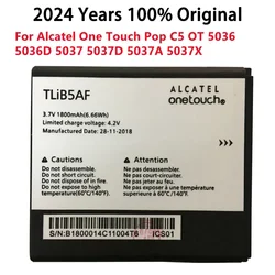 1800mAh ! NEW TLiB5AF Battery For Alcatel One Touch Pop C5 OT 5036 5036D 5037 5037D 5037A 5037X