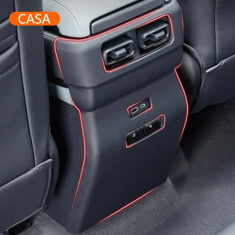 Rear Anti Kick Panel For BYD Equation Leopard 5 Interior  Decorative Rear Air Vents Patch Original Car Color Seat Kick Pad Shell