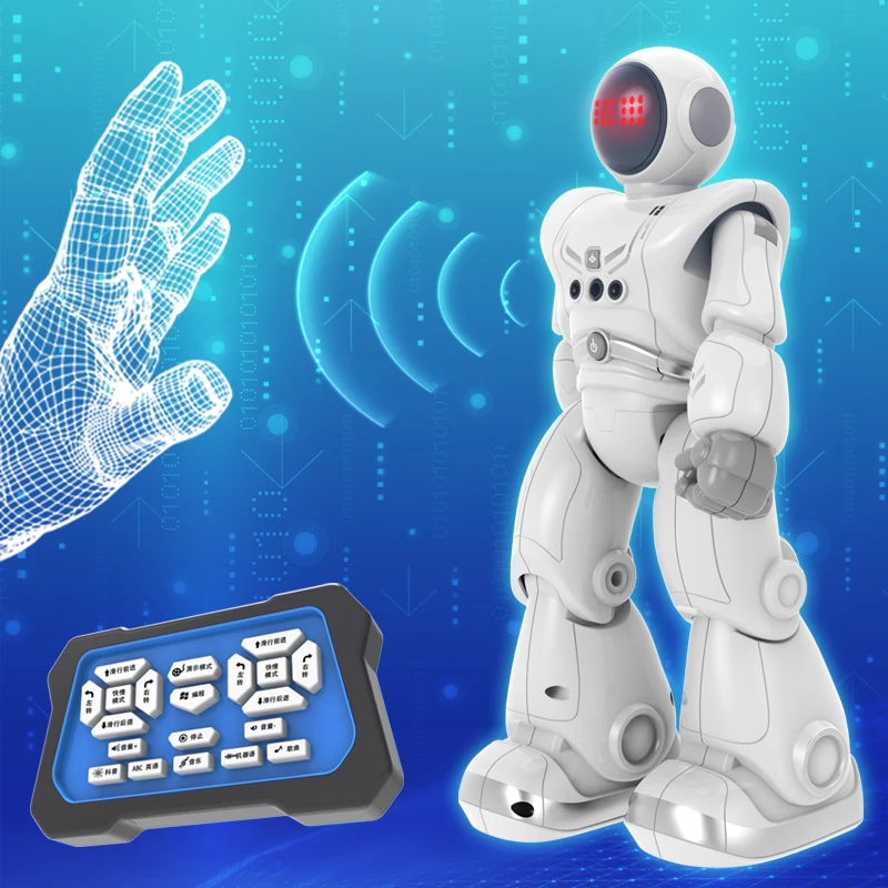 Intelligent Remote Control Induction Robot Handle Gesture Somatosensory Mechanical War Police Toys