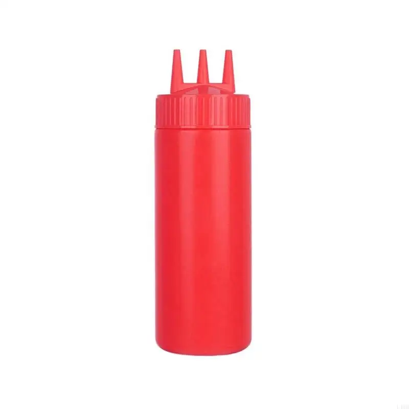 L4mb garrafas molho com 3 furos, dispensador molho, utensílios cozinha, material pe, 3 capacidades, 3 cores, escolher