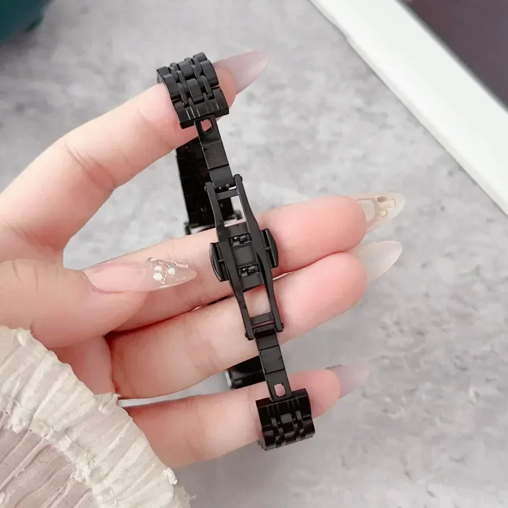 Ремешок из нержавеющей стали для Xiaomi Band 10 9 8, высококачественный металлический регулируемый браслет, браслет Mi Band 10 9, сменный ремешок для часов