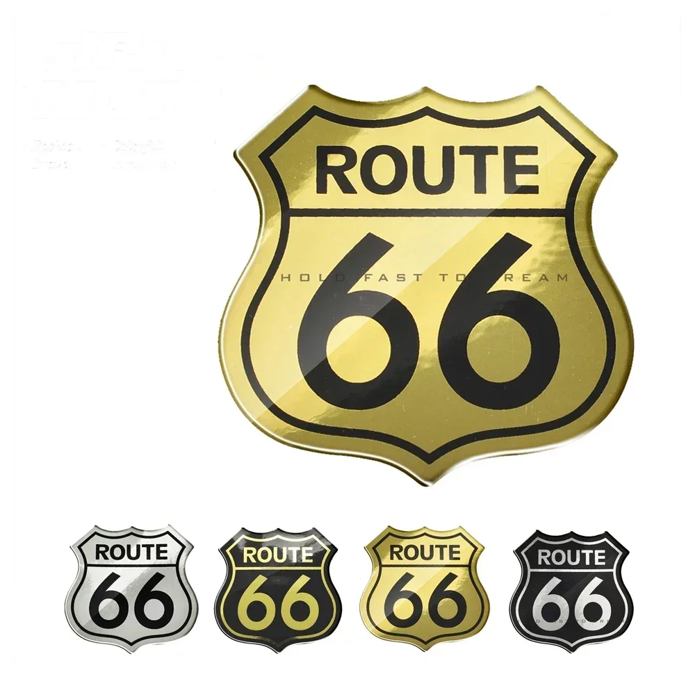 3D Motorcycle Decal Sticker The Historic Route 66 Car Stickers Scooter Stickers