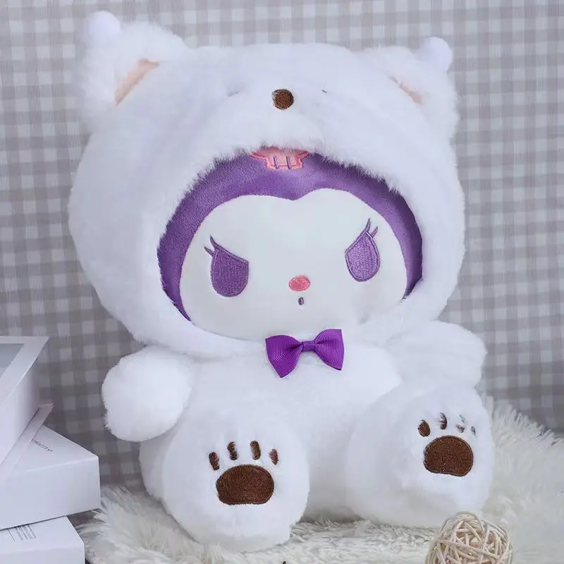 25cm Śliczne Sanrio Hello Kitty Cinnamoroll My Melody Kuromi Pluszowa lalka Kawaii Kreskówka Pluszowa wypchana lalka Prezent dla dzieci Zabawka