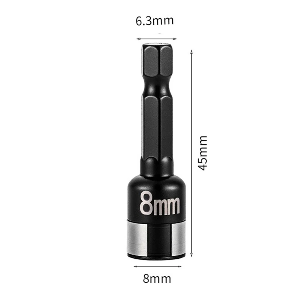 13/5 Pcs High-Torque 8mm Non-Magnetic Hexagonal Socket With Steel Ball Design Home Hand Tool Accessories