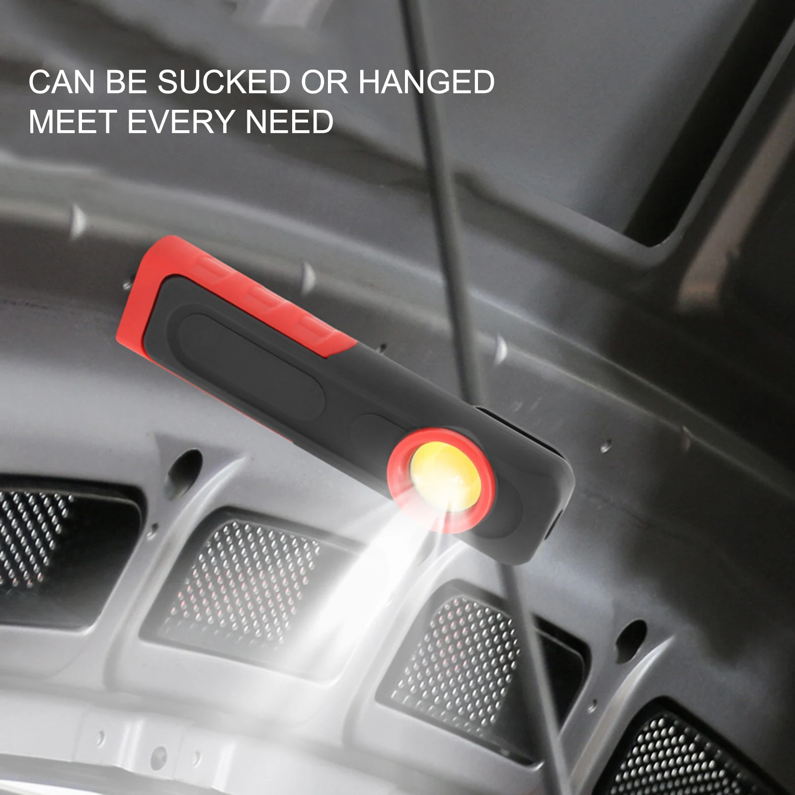 Portable COB Flashlight, Rechargeable Magnetic Emergency Work Light, Car Inspection and Repair Camping Lights