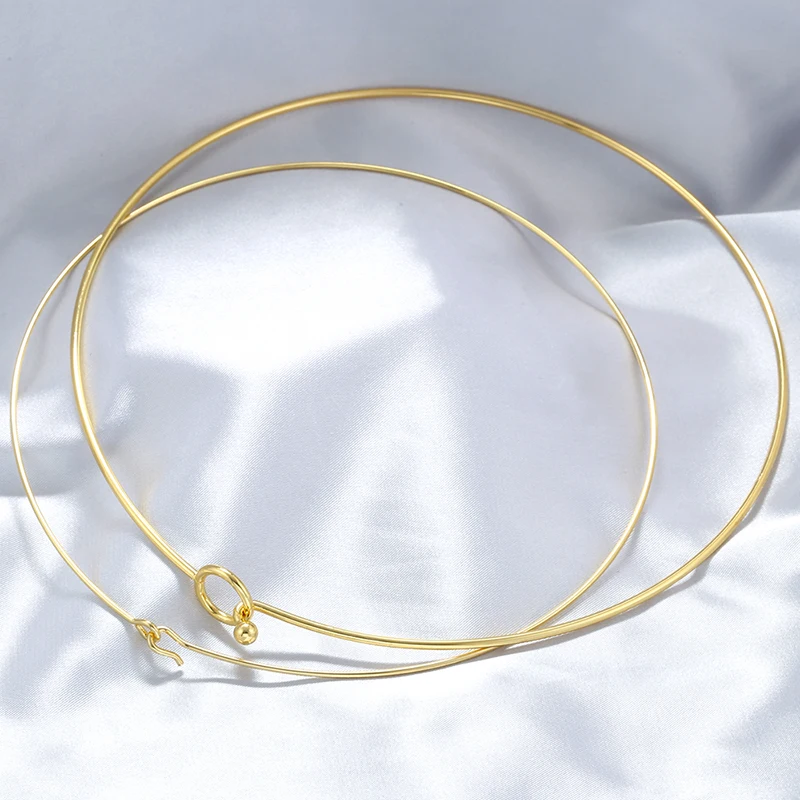 316L Stainless Steel Heart Round Adjustable Collar Women\'s Necklace Simple Open Neck Metal Jewellery Accessories: VL534 VL535