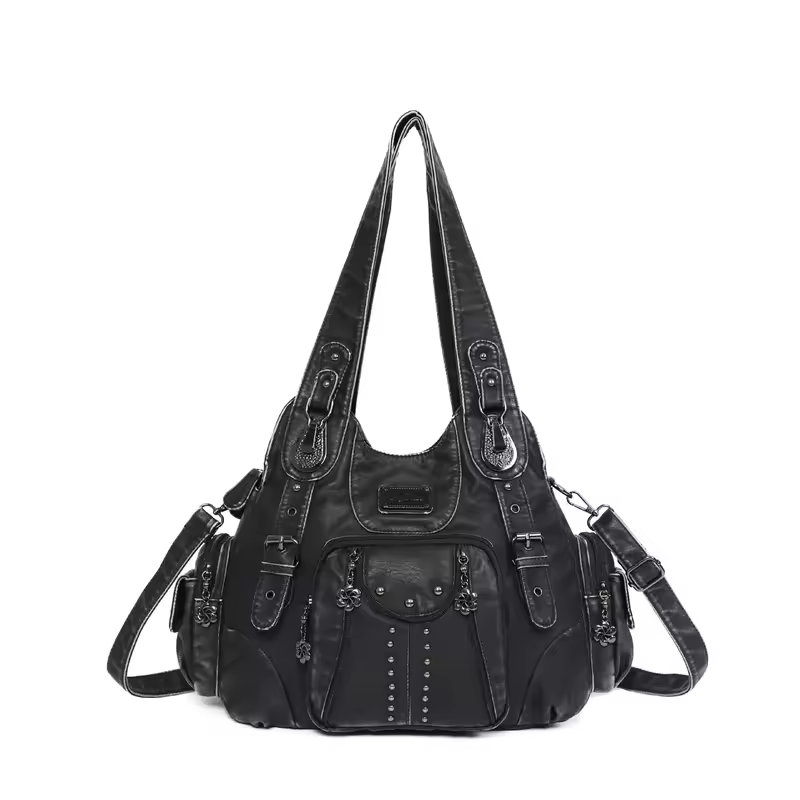 Angel kiss Bag Women Fashion Handbags Women Shoulder Bags PU Leather Handbag Female Satchel Shoulder Purse Bag bolsa feminina - Image 2