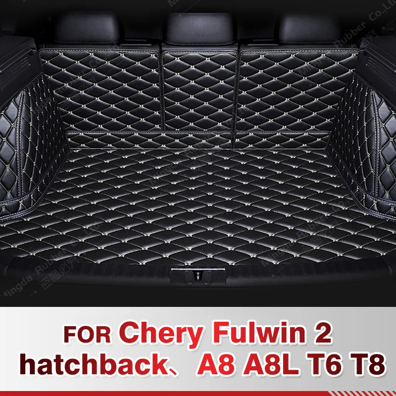 

For Chery Fulwin 2 hatchback 、A8 A8L T6 T8 Auto Full Coverage Trunk Mat Car Protective Pad Cargo Liner Interior Accessories
