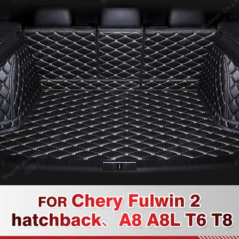 Chery Fulwin 2 해치백, A8 A8L T6 T8 자동 풀 커버리지 트렁크 매트 자동차 보호 패드 카고 라이너 인테리어 액세서리