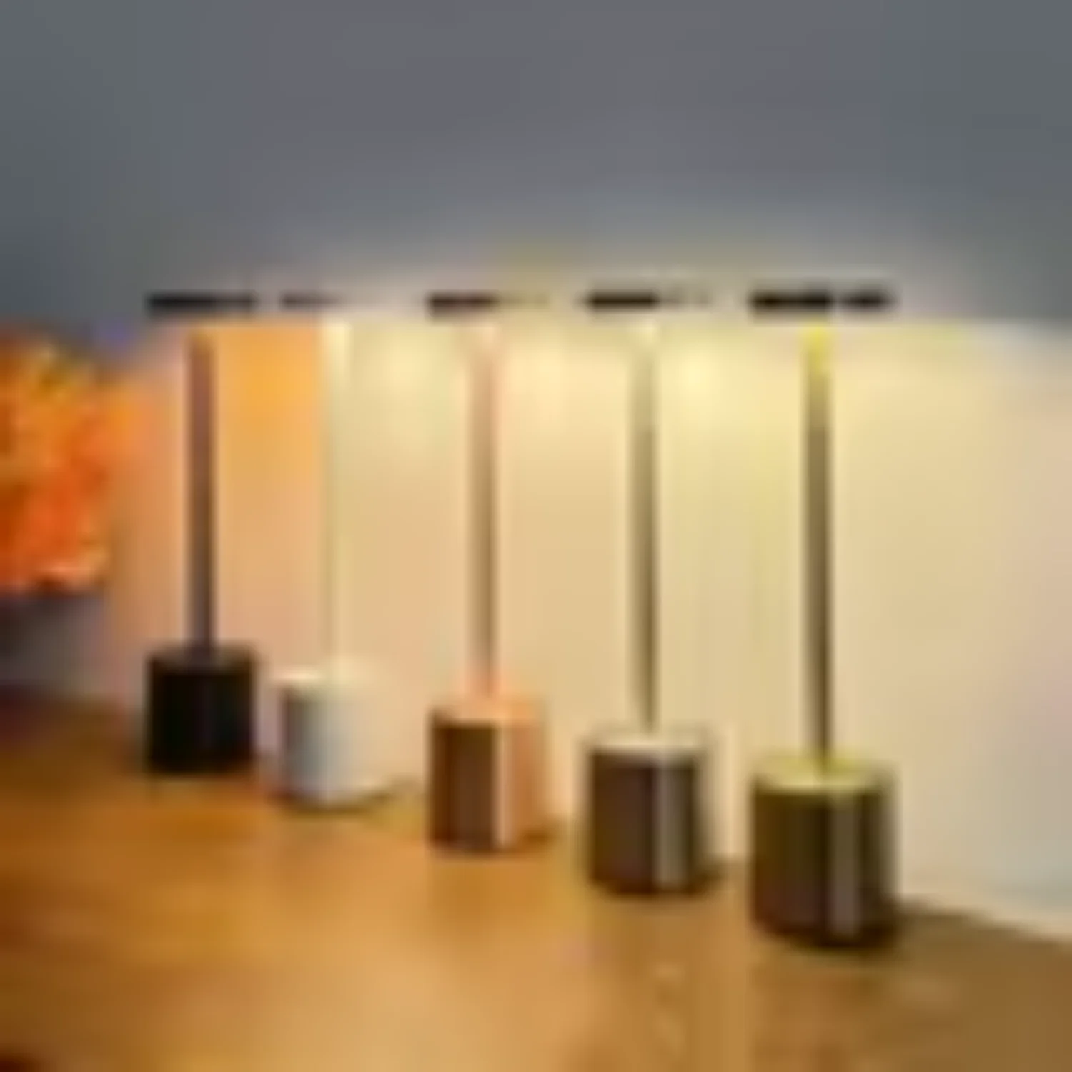 

Simple Rechargeable Metal Table Lamp Writing Lamp Bedside Creative Ambient Light Outdoor Decoration Night Lighting