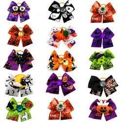 30/50pcs Pet Dog Hair Bows Rubber Bands Halloween Bows for Small Dogs Pets Dogs Grooming Bows for Dog Hair Accessories