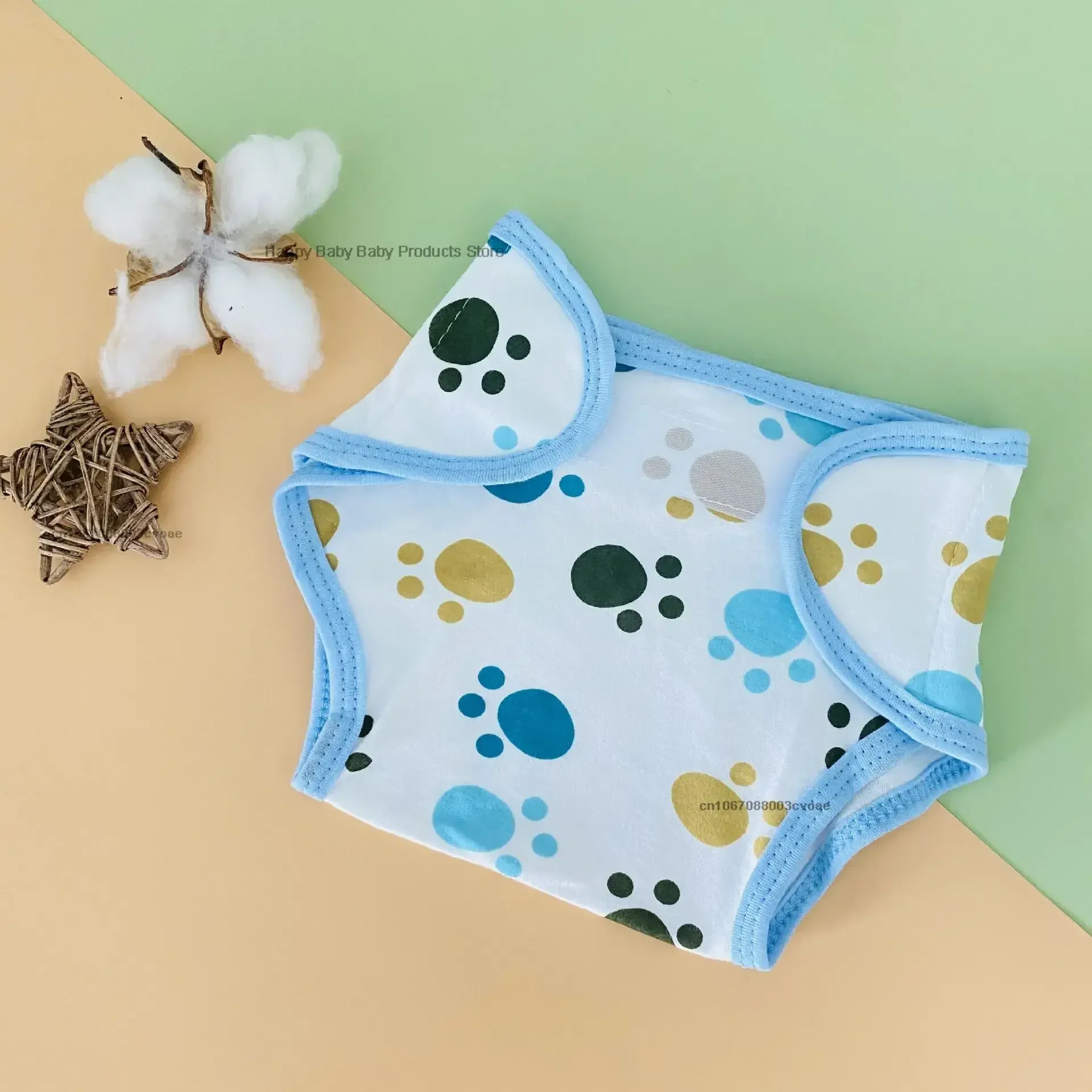 Kids Nappies Reusable Diaper Cover Adjustable Children Nappy Changing Baby Cloth Diaper 0-2Y