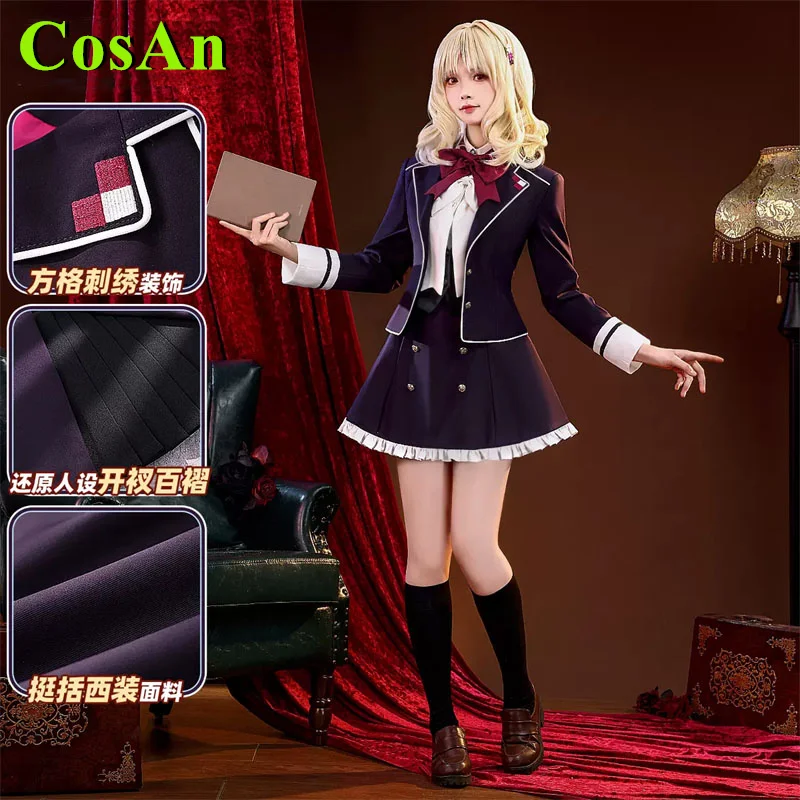 

CosAn Game DIABOLIK LOVERS Komori Yui Cosplay Costumes Anime Fashion Uniform Skirt Suit Full Set