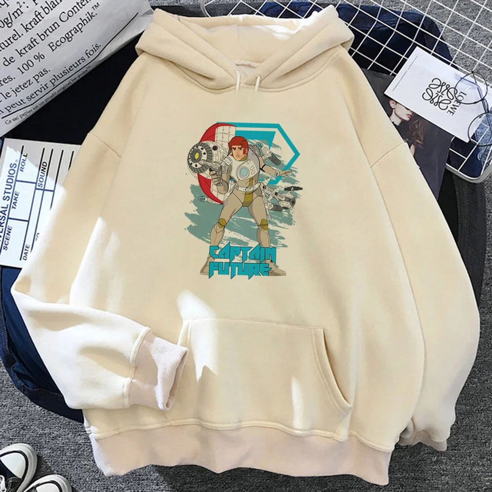 Captain Future hoodies women Kawaii anime anime long sleeve top hoddies female Kawaii sweater