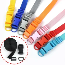 20mm/25mm Pet Collar Repair Fasteners Buckle Colorful Plastic Release Buckles Nylon Webbing Strap D Ring Slider Carabiner Clips