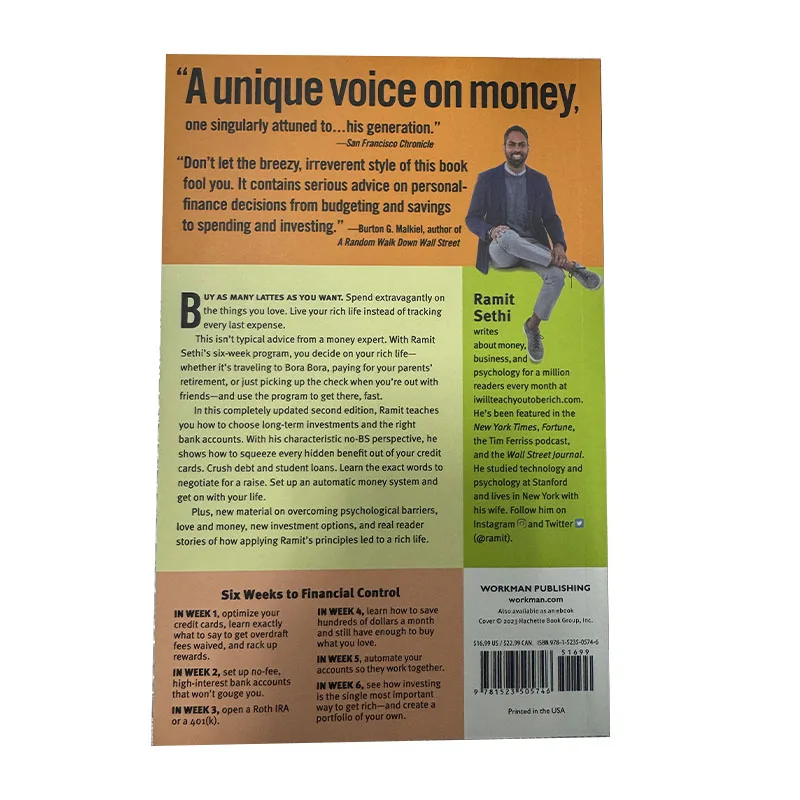 I Will Teach You to Be Rich No Guilt No Excuses Just a 6-Week Program That Works (Second Edition) Paperback Book in English