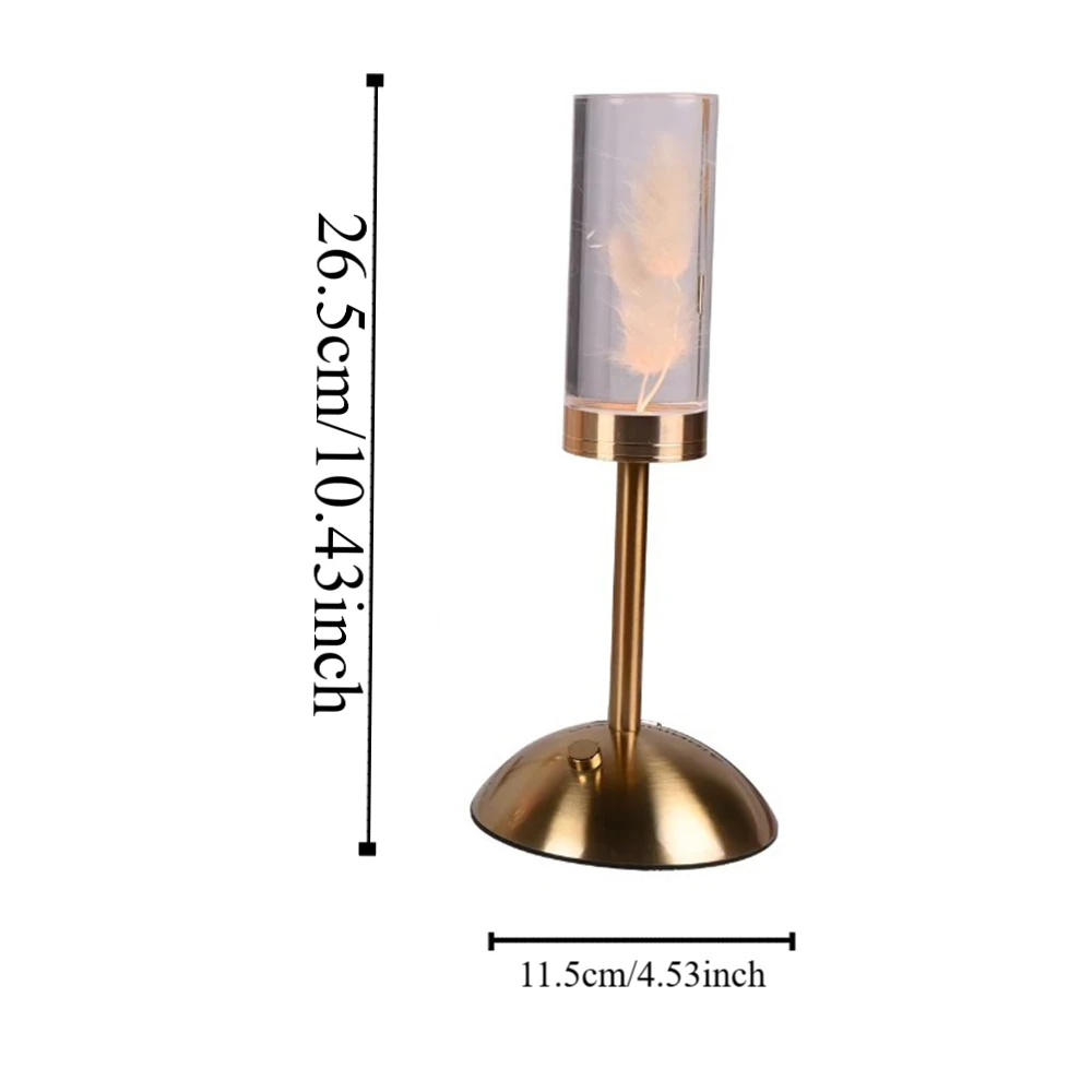 Easy To Use Immortal Flower LED Table Lamp PVC Standing Dimming Night Light Bedside Lamp Ornament