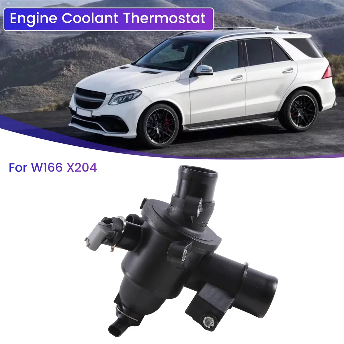 

6512002700 Car Engine Coolant Thermostat for Mercedes Benz W166 X204 6512000915