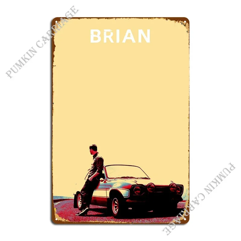 Brian Oconner Metal Sign Poster Funny Cinema Wall Mural Plaques Tin Sign Poster