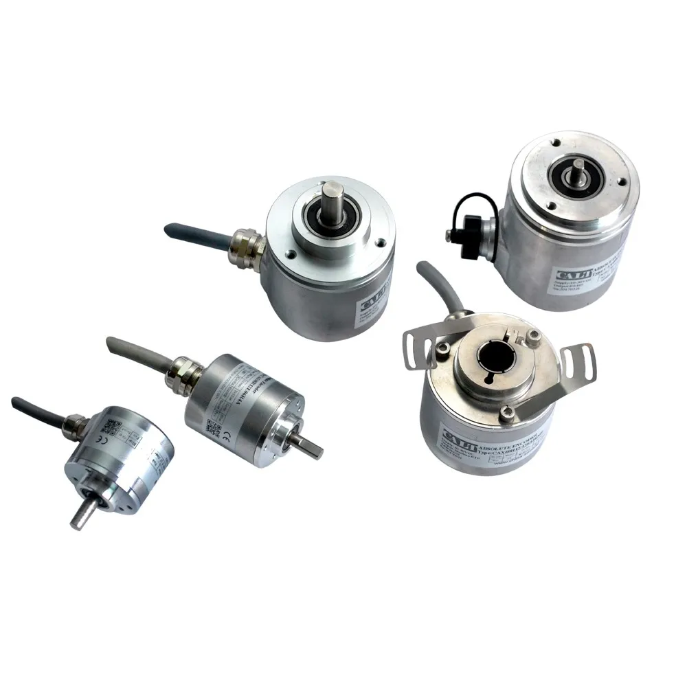 Multi-turn Absolute Rotary Encoder 10/12/14/16bit RS485/SSI/MODBUS RTU/4-20mA/parallel/RS422 CALT CAX60series