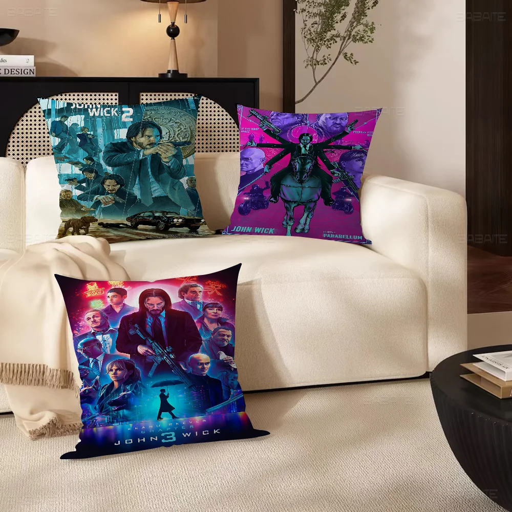 John Wick Decorative Room Aesthetics Pillow Case Home Decor Bedroom Sofa Bed Couch Pillow Cover 45x45