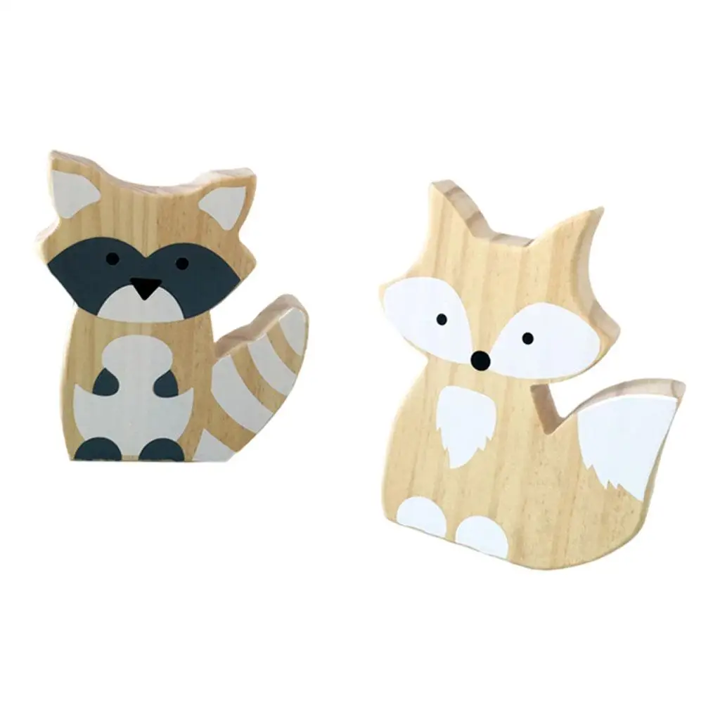 Nordic Wooden Ornaments Kids Room Decorations Wall Art Miniature