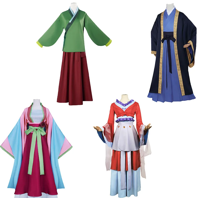 

Maomao Jinshi Hanfu Cosplay Outfit Red Dress Apothecary Maid Costume Set