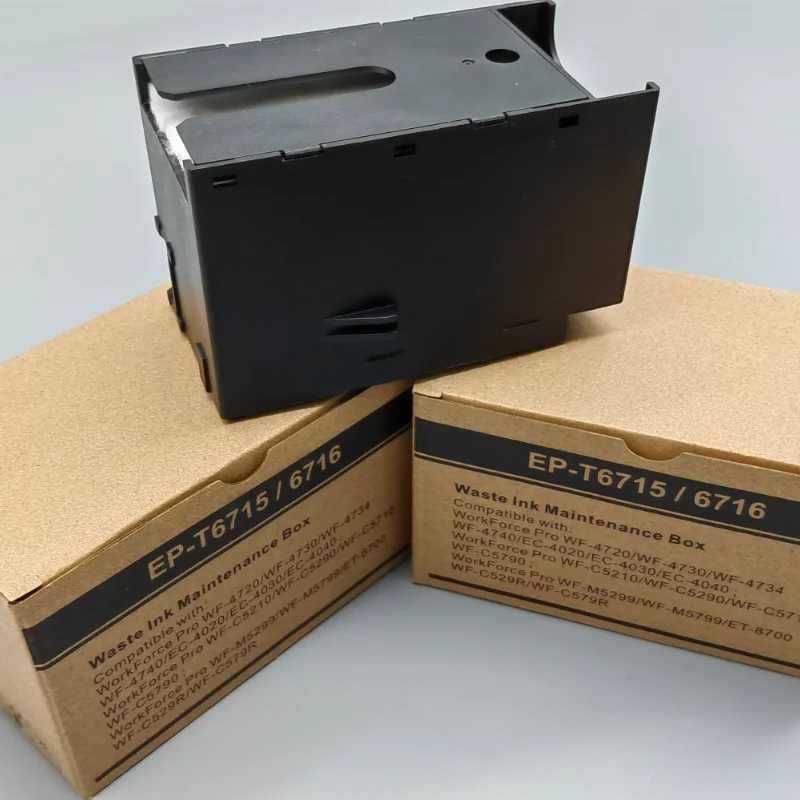 

5 шт. T6715 Коробка резервуара для обслуживания чернил для EPSON WF 4720 4730 4734 4740 4745 3820 4820 3823 4830 4833 4834 C4310 EC 4040 4020 4030