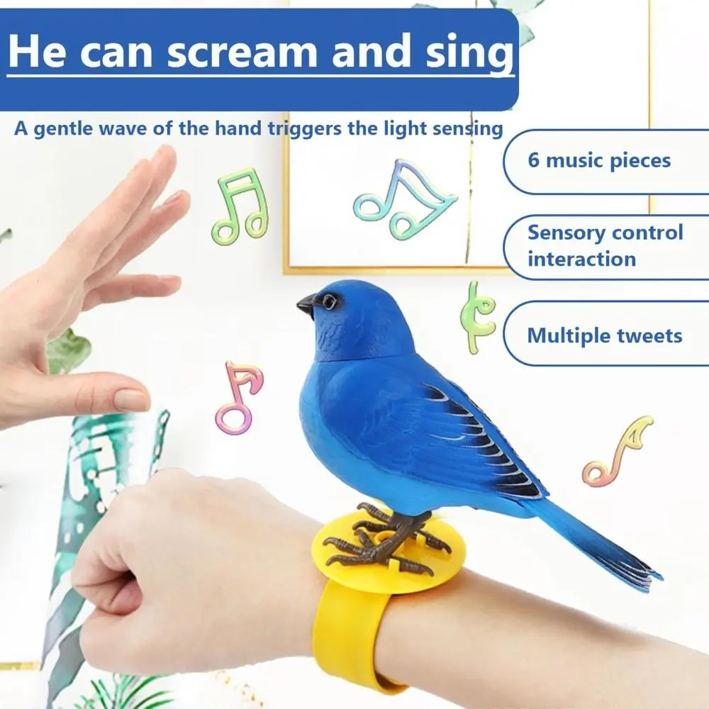 Cute Interactive Fake Birds Electronic Realistic and Vivid Talking Parrot Simulation Birds