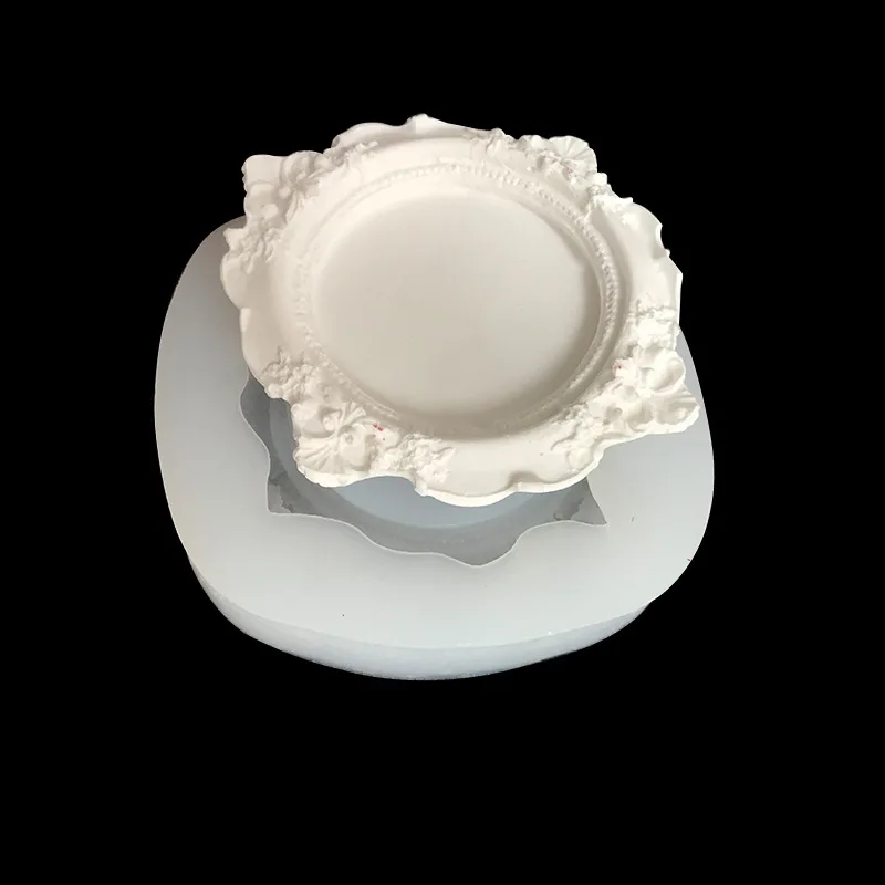1pcs Reusable Vintage Photo Frame Silicone Candle Mold Wax Melt Polymer Making Storage Tray Handmade Projects Mold Dropshipping