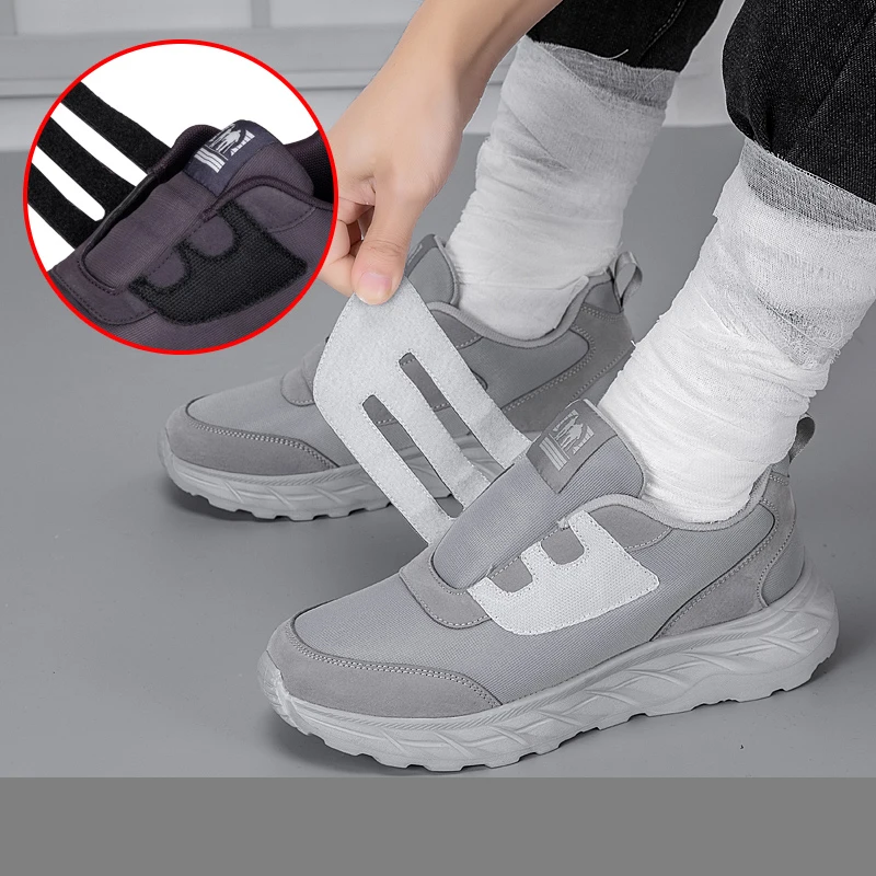

Mens Wide Toe Sneakers Adjustable Orthopedic Diabetes Shoes for Swollen Feet Hallux Valgus Bunion Support Thumb Eversion