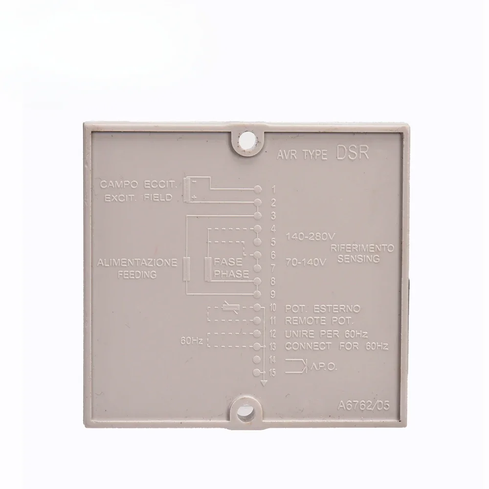 Regulador de voltaje automático DSR AVR para piezas de grupo electrógeno Mecc Alte DSR AVR